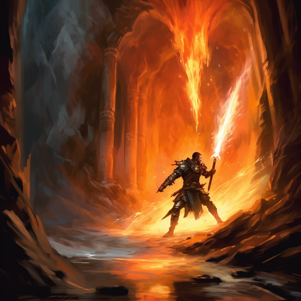 GalenDArte_adventurer_running_through_a_fantasy_dungeon_swingin_7f47e031 5f26 403f 90e6 a69ded89b396